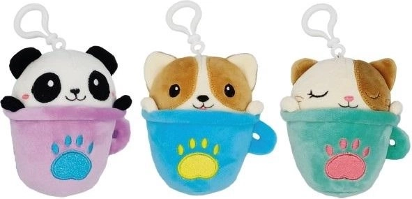 Llavero de peluche con forma de animalito para mochila