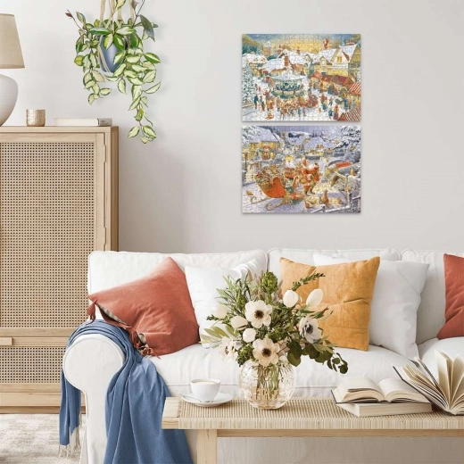 La imagen terminada como decoración invernal