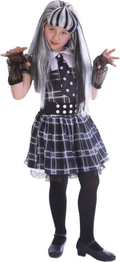 Disfraz de carnaval de monstruita para niñas talla S (110–120 cm) - 1 pieza