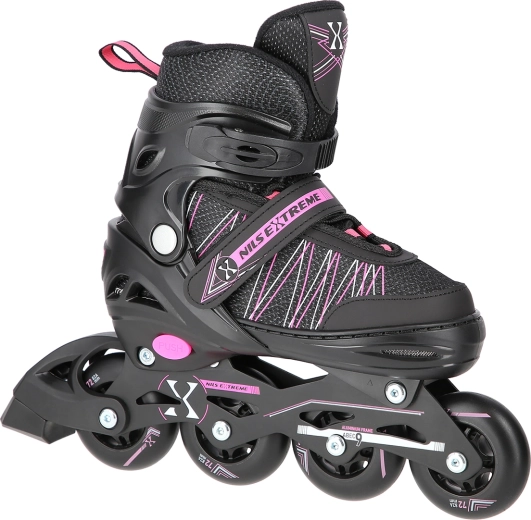 Patines en línea y de hielo 2 en 1 NILS Extreme – Rosa