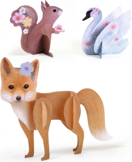 Decoraciones de madera con animales para exponer