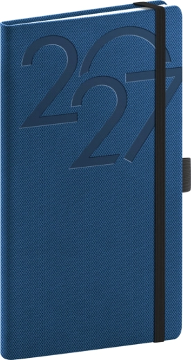 Agenda de bolsillo Notique Ajax 2027 azul 9 x 15,5 cm