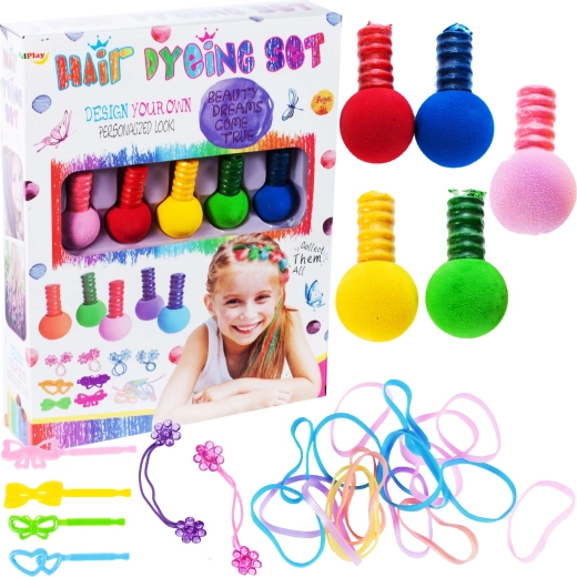 Set de colores para teñir el cabello para niños