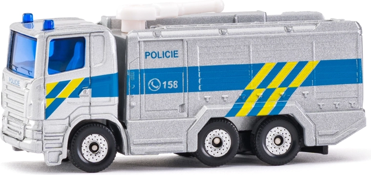 Camión de policía Siku Scania con cañón de agua – versión checa