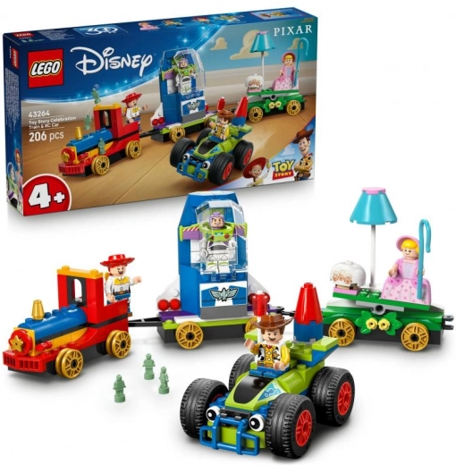 LEGO® | Disney y Pixar 43264 Tren festivo y coche RC de Toy Story
