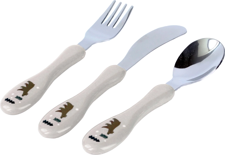 Set de cubiertos infantiles Kitchisimo 3 uds osito