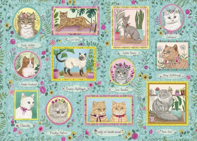 Puzzle Gibsons Gatos famosos 1000 piezas