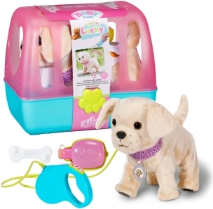 BABY born perrito alegre Lucky con transportín