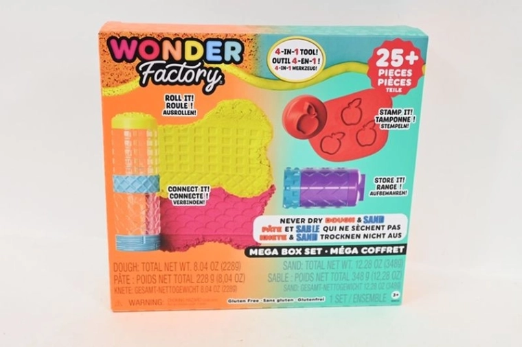 MGA Wonder Factory plastilina que nunca se seca y arena cinética – set