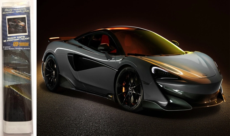 Norimpex pintura de diamantes McLaren 600LT 30 × 40 cm