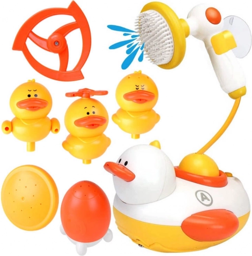 Pato flotante para el baño con ducha y accesorios intercambiables