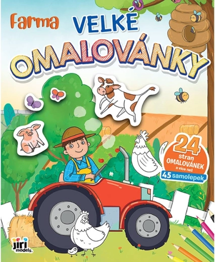 Grandes libros para colorear: granja