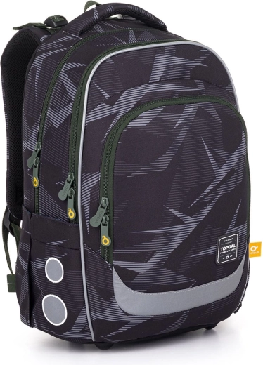 Mochila escolar Topgal Lori verde-gris