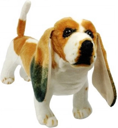 Perro de peluche basset de 44 cm