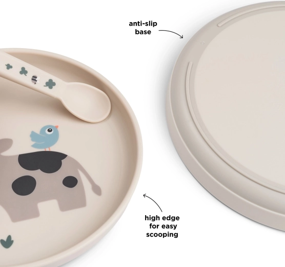 Done by Deer plato infantil Foodie Tiny farm color arena