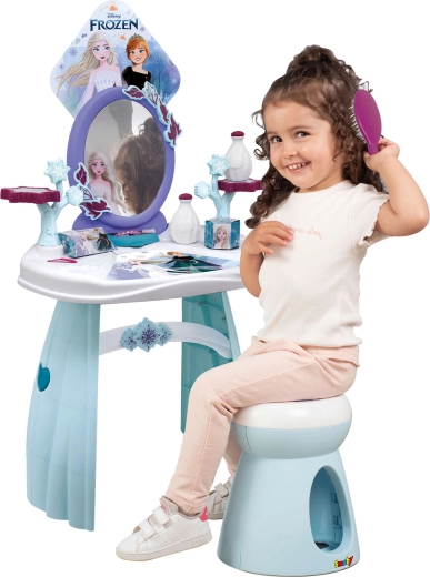 Espejo ovalado seguro y taburete cómodo