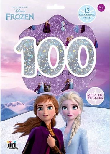 Disney Frozen – set de pegatinas metálicas y láminas para colorear (100+ uds)