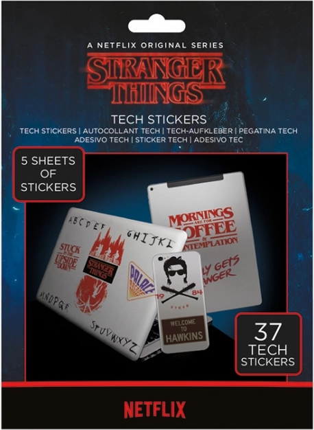 Pegatinas de Stranger Things, set de 37 unidades
