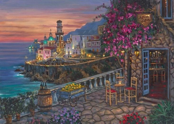 Puzzle SCHMIDT Atardecer en Atrani 1000 piezas