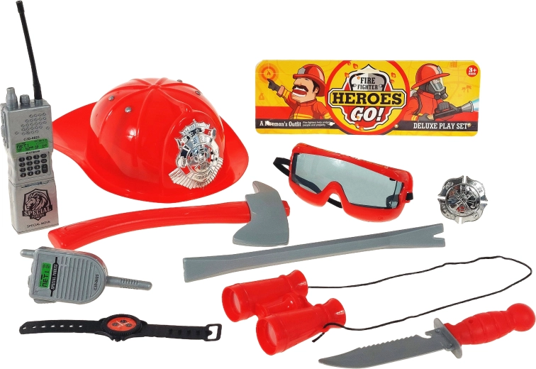 Set de bombero con casco Adar