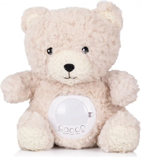 Osito de peluche con proyector y música beige CHIPOLINO