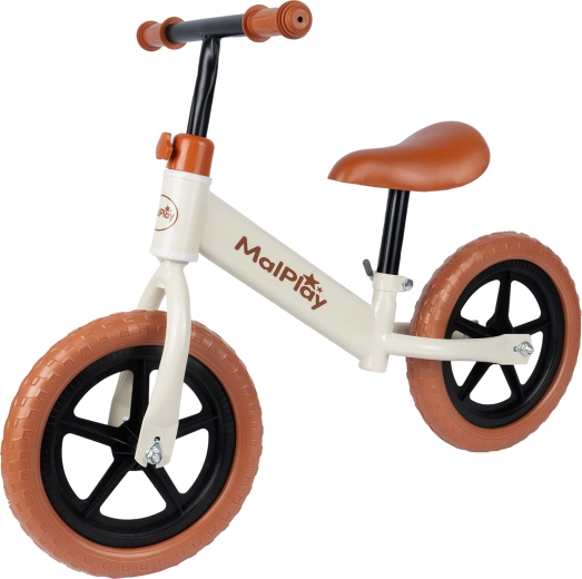 Bicicleta sin pedales LUWIK color crema marrón