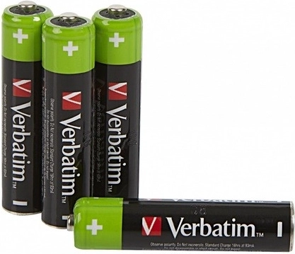 Baterías recargables AAA 950 mAh Verbatim, 4 uds