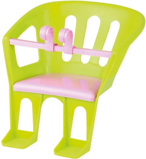 Asiento para bicicleta para muñeca con ganchos