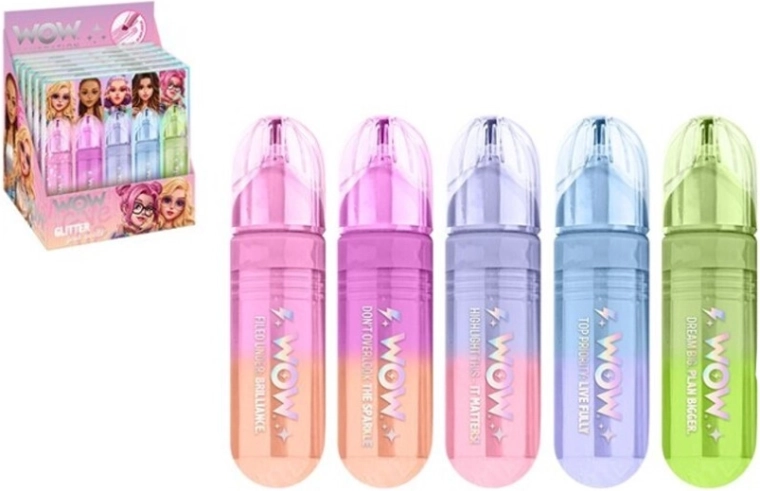 Set de rotuladores resaltadores con purpurina WOW Generation – pastel, 5 uds