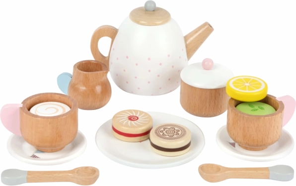 Small Foot Set de té de madera con postres