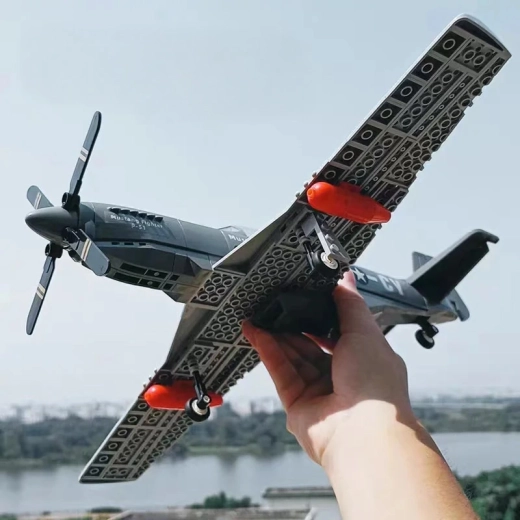 Set de construcción de avión militar de 258 piezas
