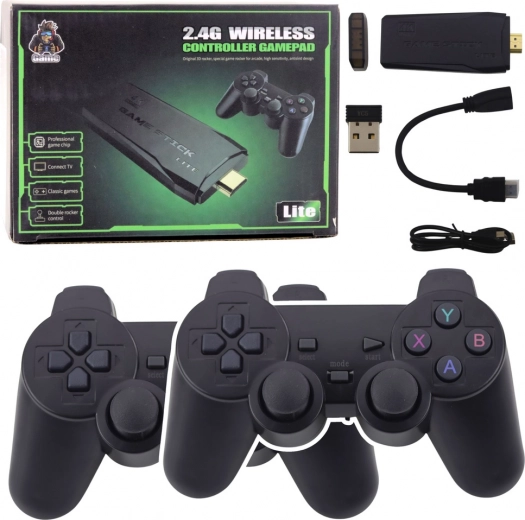 Consola retro para TV con gamepads inalámbricos