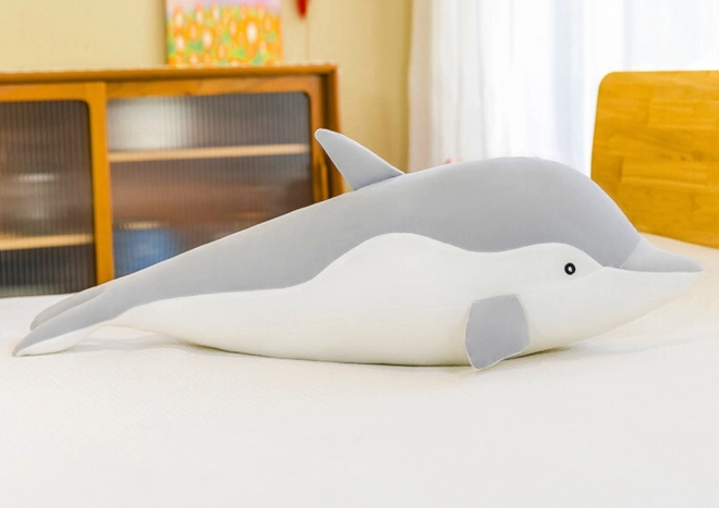 Delfín de peluche gris 70 cm