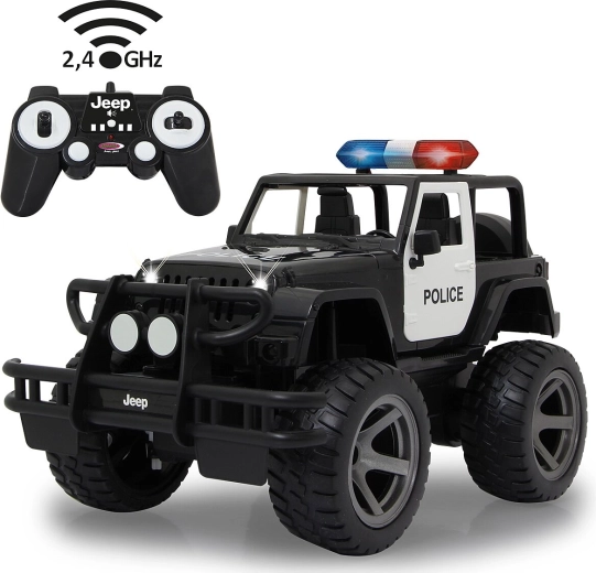 Jeep Wrangler Police RC con control remoto