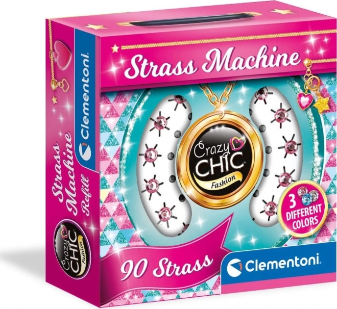 Clementoni Crazy Chic set de recambio de pedrería 90 uds