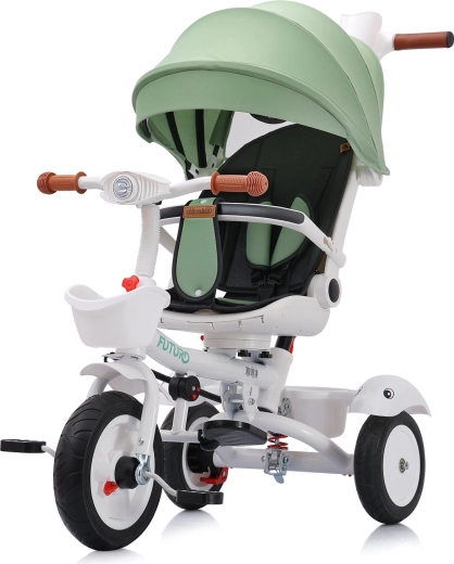 Triciclo Chipolino con capota Futuro 2 en 1 – verde