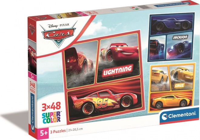 Puzle 3x48 piezas Disney Cars