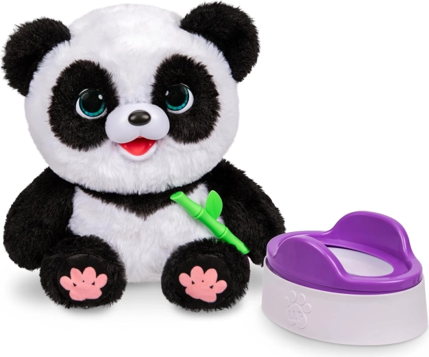 Alimentación con bambú para un juego interactivo