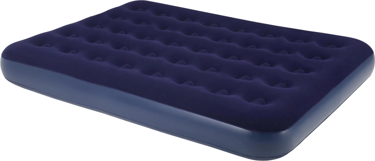 Colchón inflable 191 × 137 × 22 cm azul‑negro