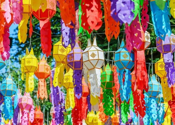Puzzle Faroles de colores de 500 piezas
