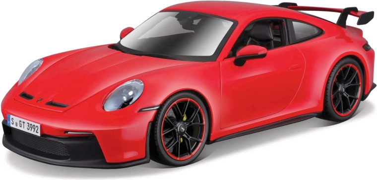 Maisto Porsche 911 GT3 2022 modelo de coche rojo 1:18