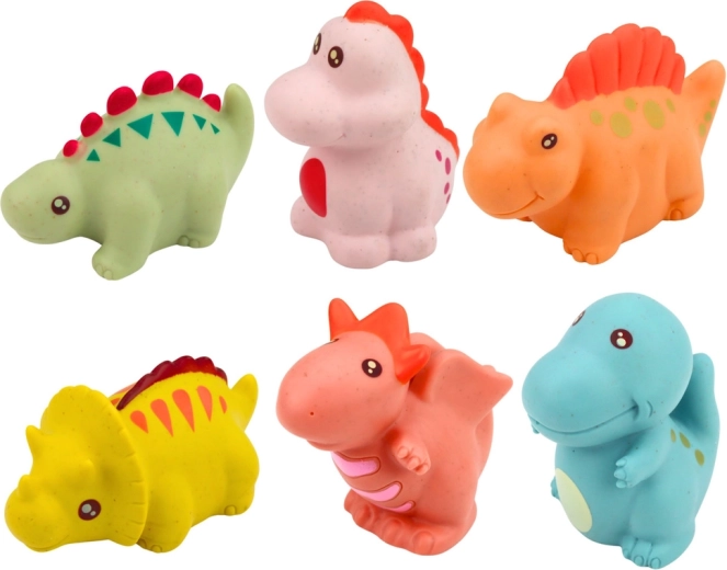 Set de 6 adorables dinosaurios