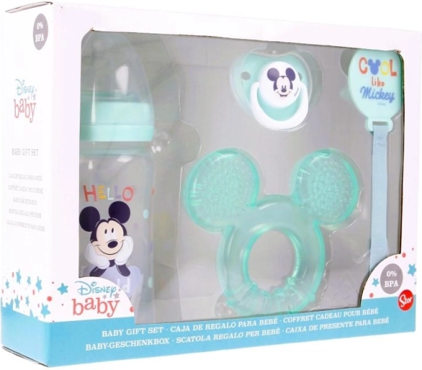 Set de regalo para bebé Mickey - 4 piezas