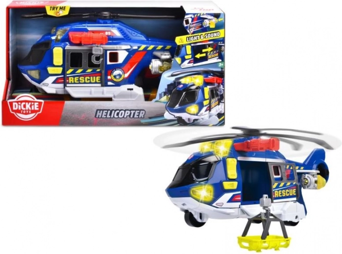 Helicóptero de rescate con luz y sonido