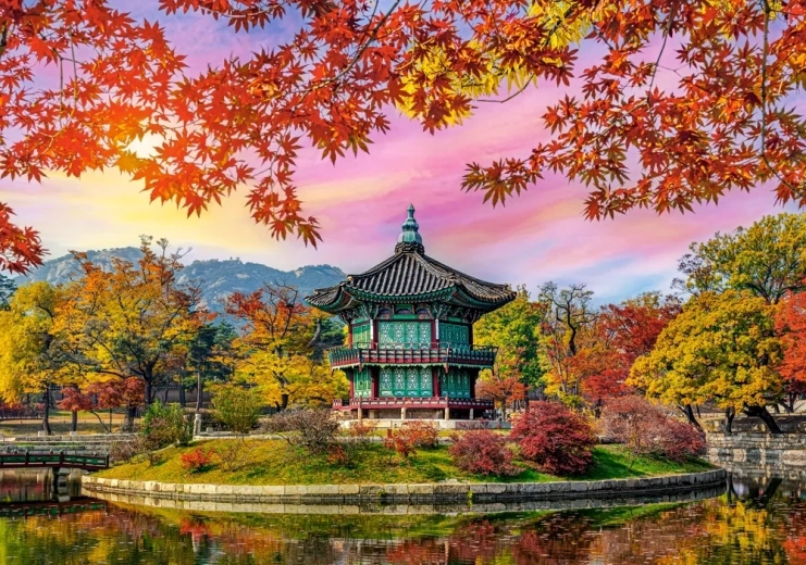 Puzzle Palacio Gyeongbokgung, Corea del Sur 500 piezas