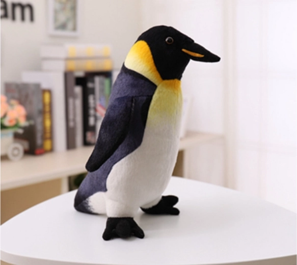 Aspecto realista del pingüino emperador