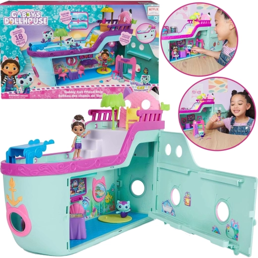 La casa de muñecas de Gabby: barco de crucero Gata Marina