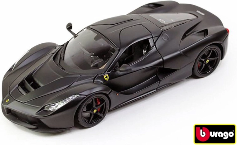 Bburago Ferrari LaFerrari negro mate 1:18