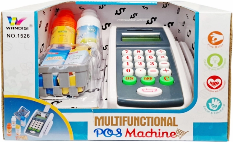 Caja registradora infantil con accesorios