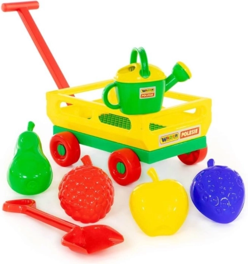 Carrito de jardín con accesorios (7 piezas)